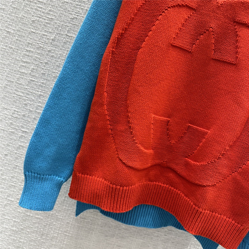 Gvc*1 logo jacquard knitted sweater