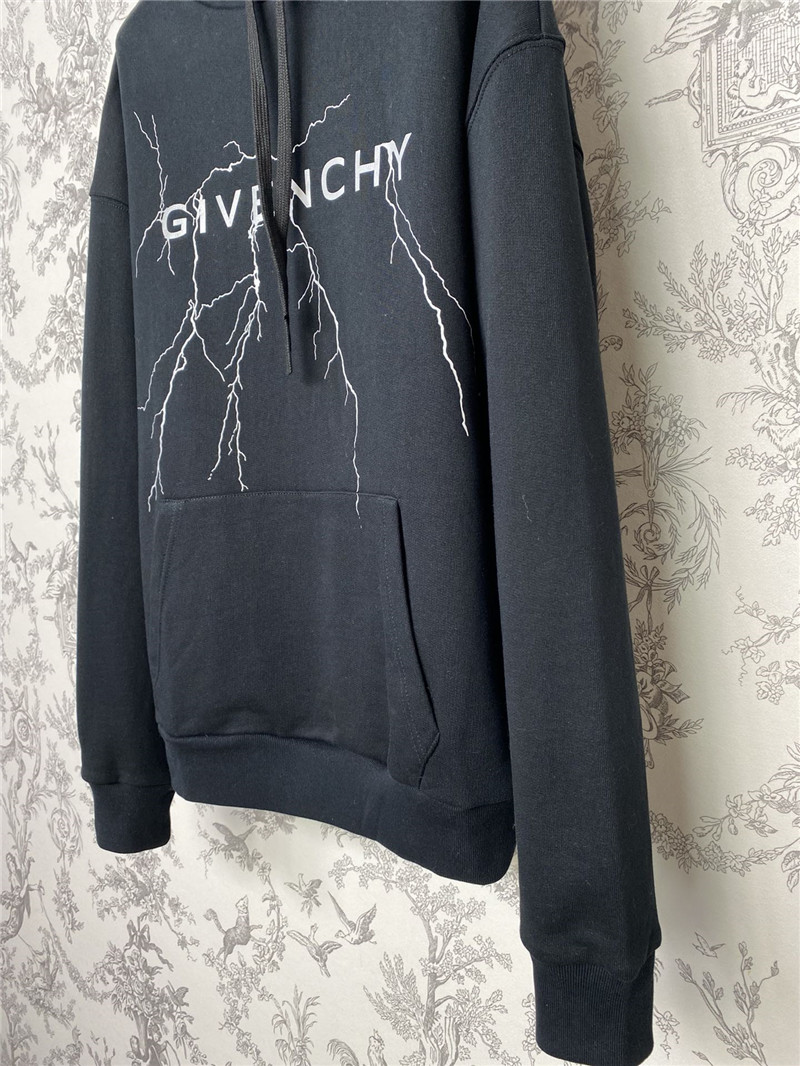 Givenchy Logo Lightning Hooded Sweatshirt