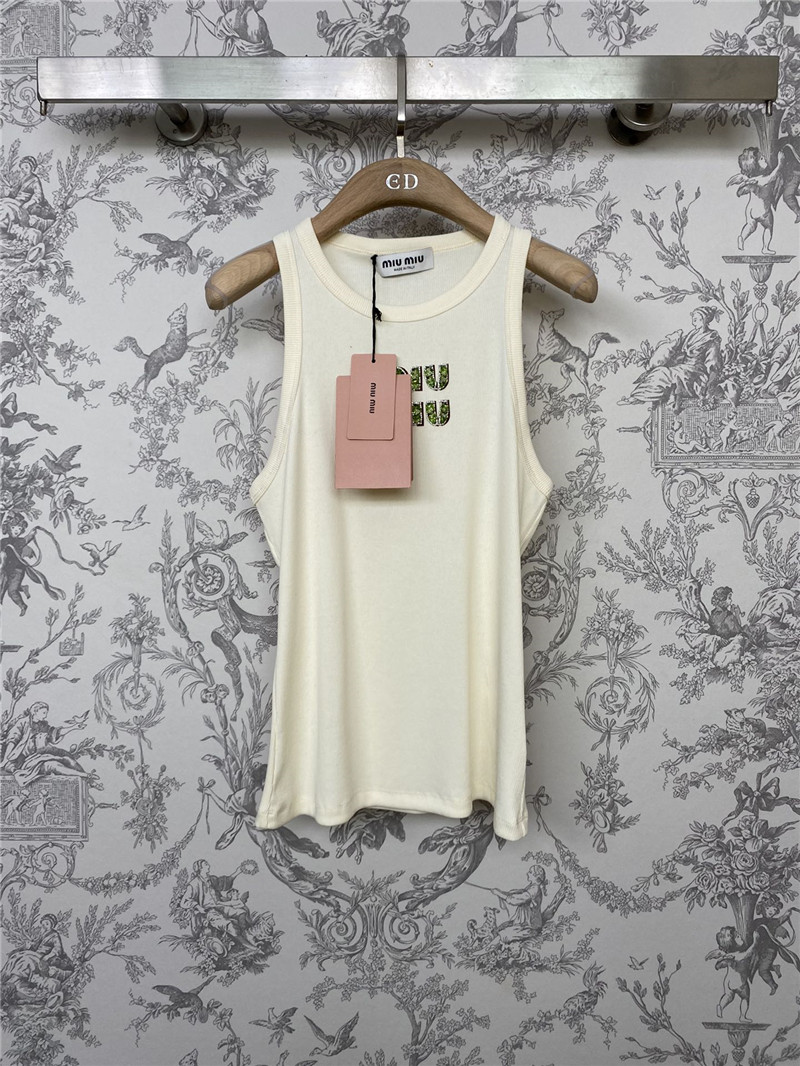 miumiu new diamond knitted vest