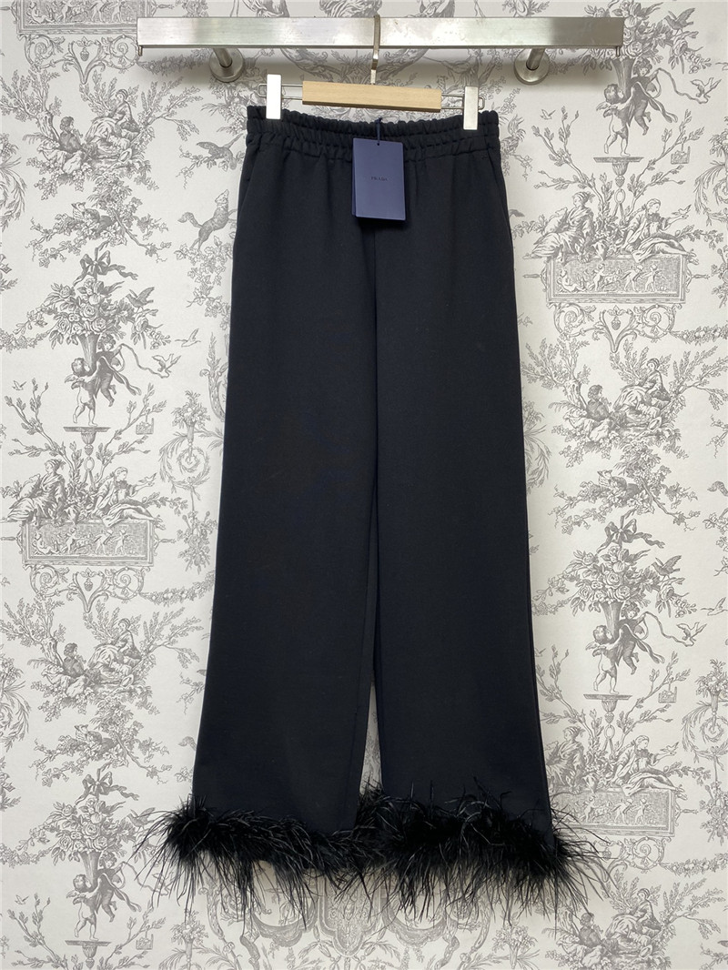 Pra*a new feather trousers