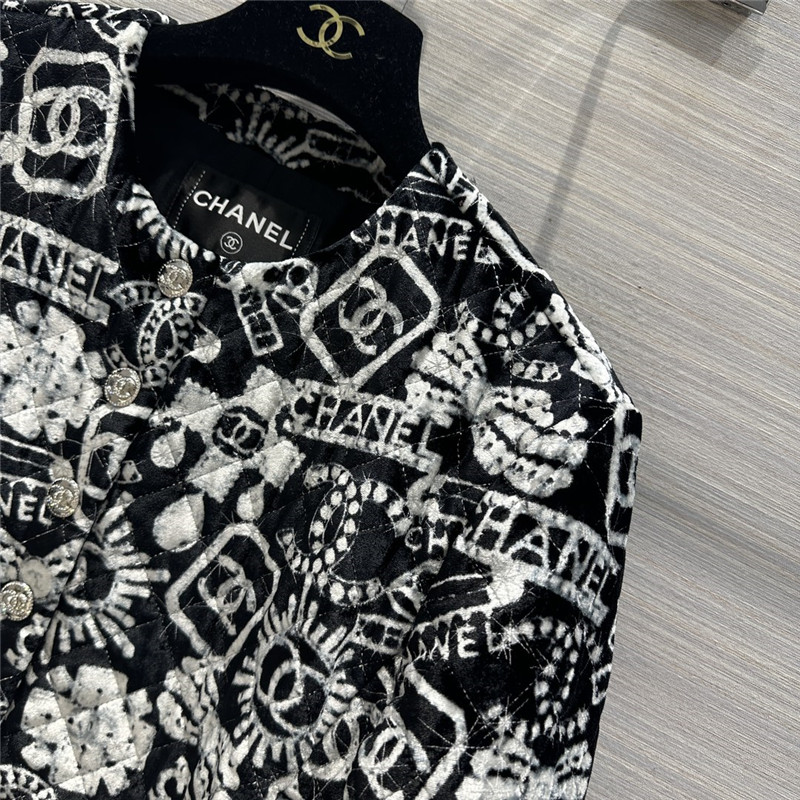 Ch**el silk quilted jacket