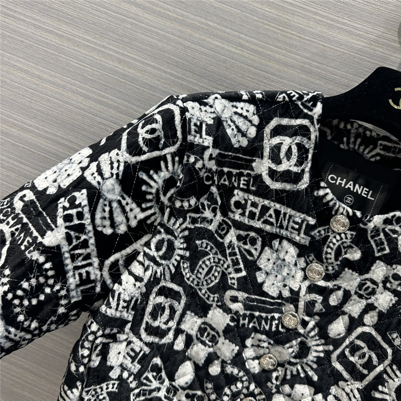 Ch**el silk quilted jacket