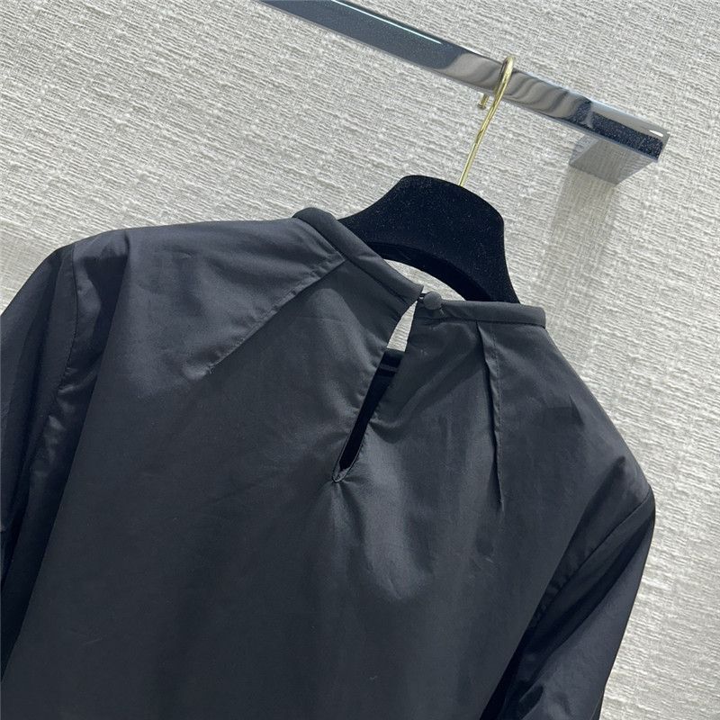 F**di micro pleated crew neck shirt