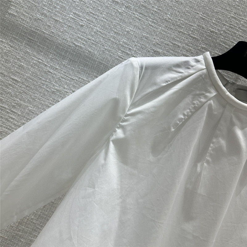 F**di micro pleated crew neck shirt