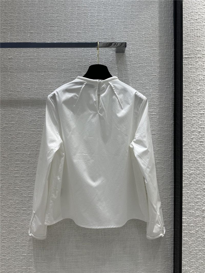 F**di micro pleated crew neck shirt