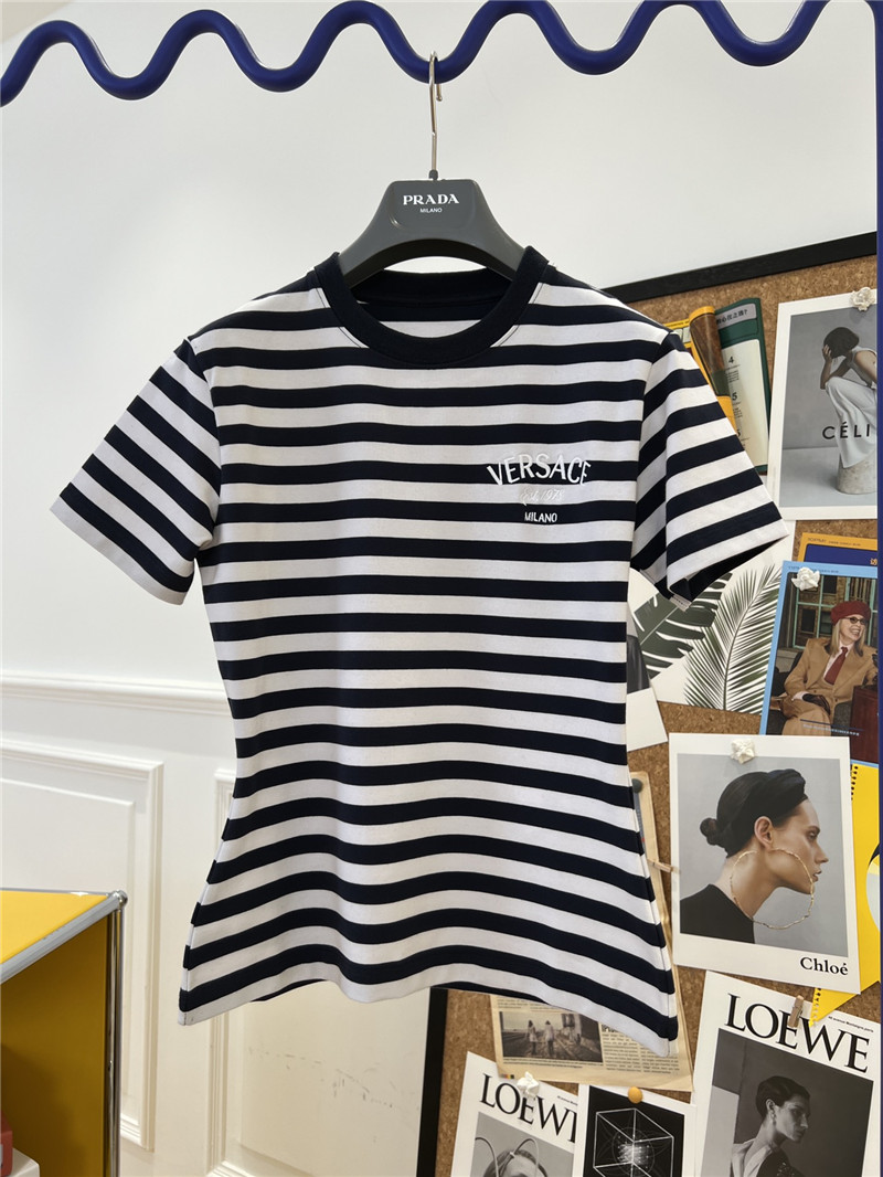 Versace latest striped T-shirt