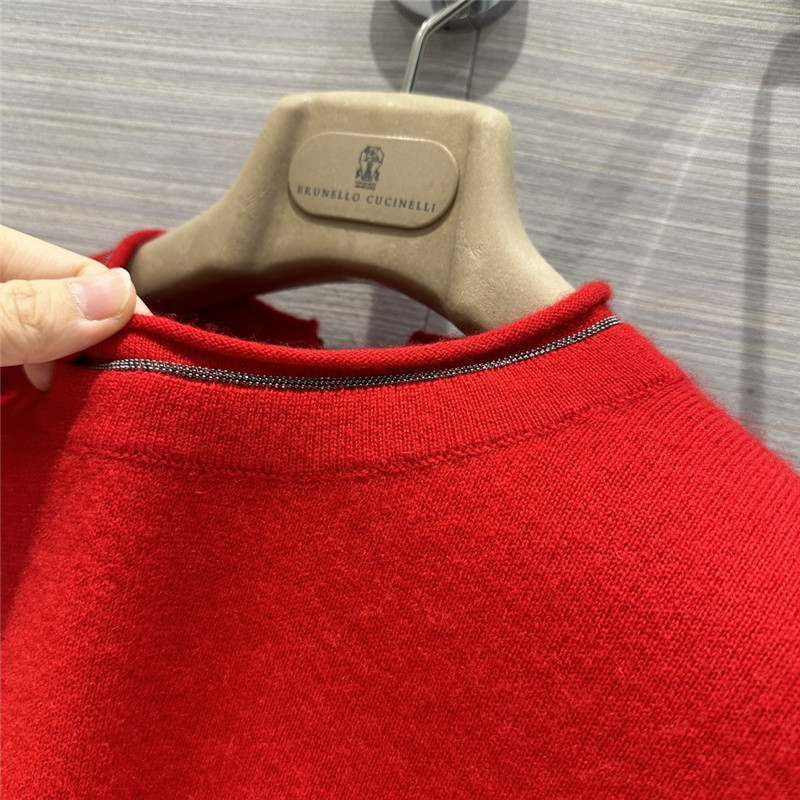 BC Knitted Cashmere Sweater in White