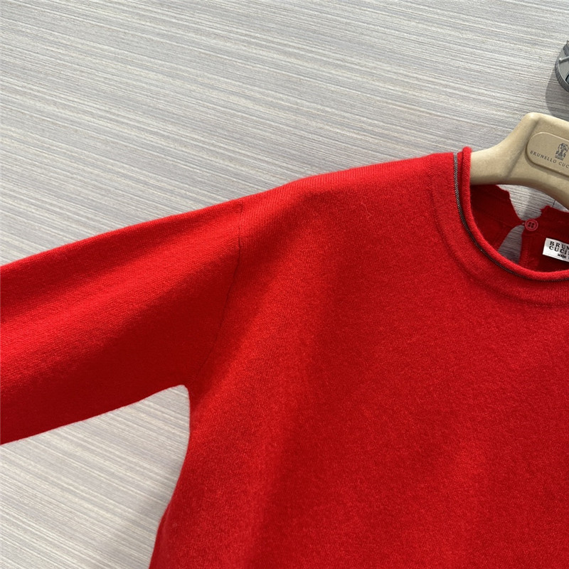 BC Knitted Cashmere Sweater in White