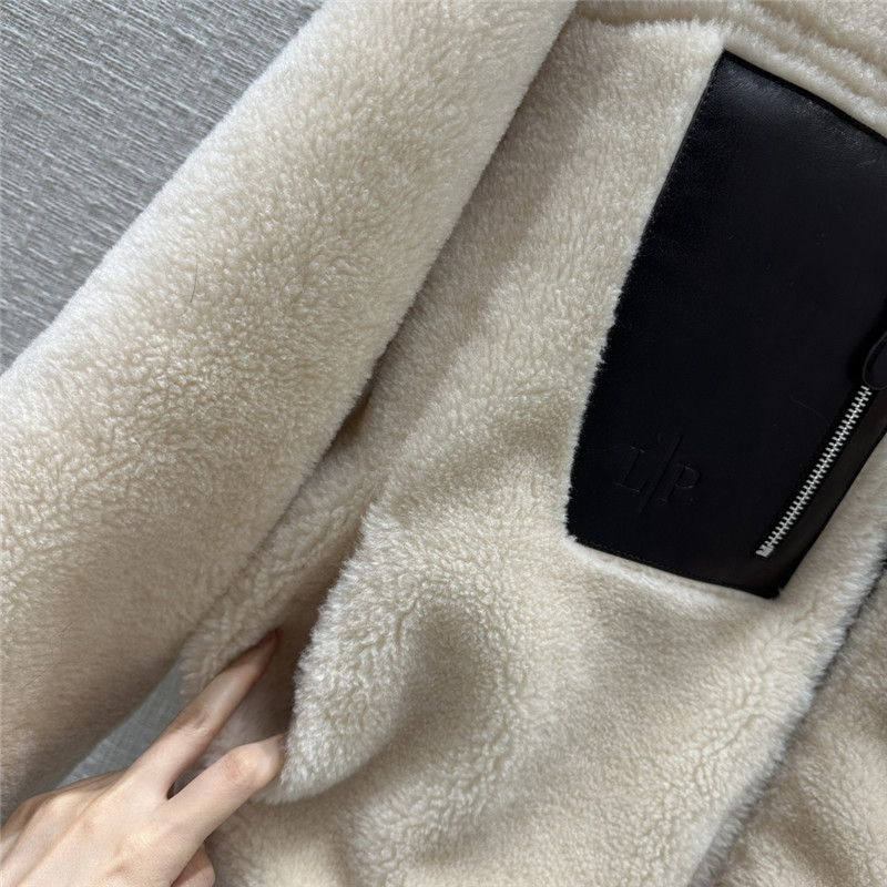 L0r0 P1ana wool grained leather jacket