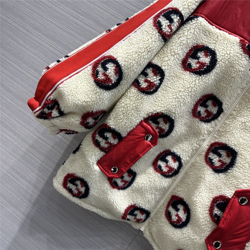 Gvc*1 sherpa zipped puffer jacket