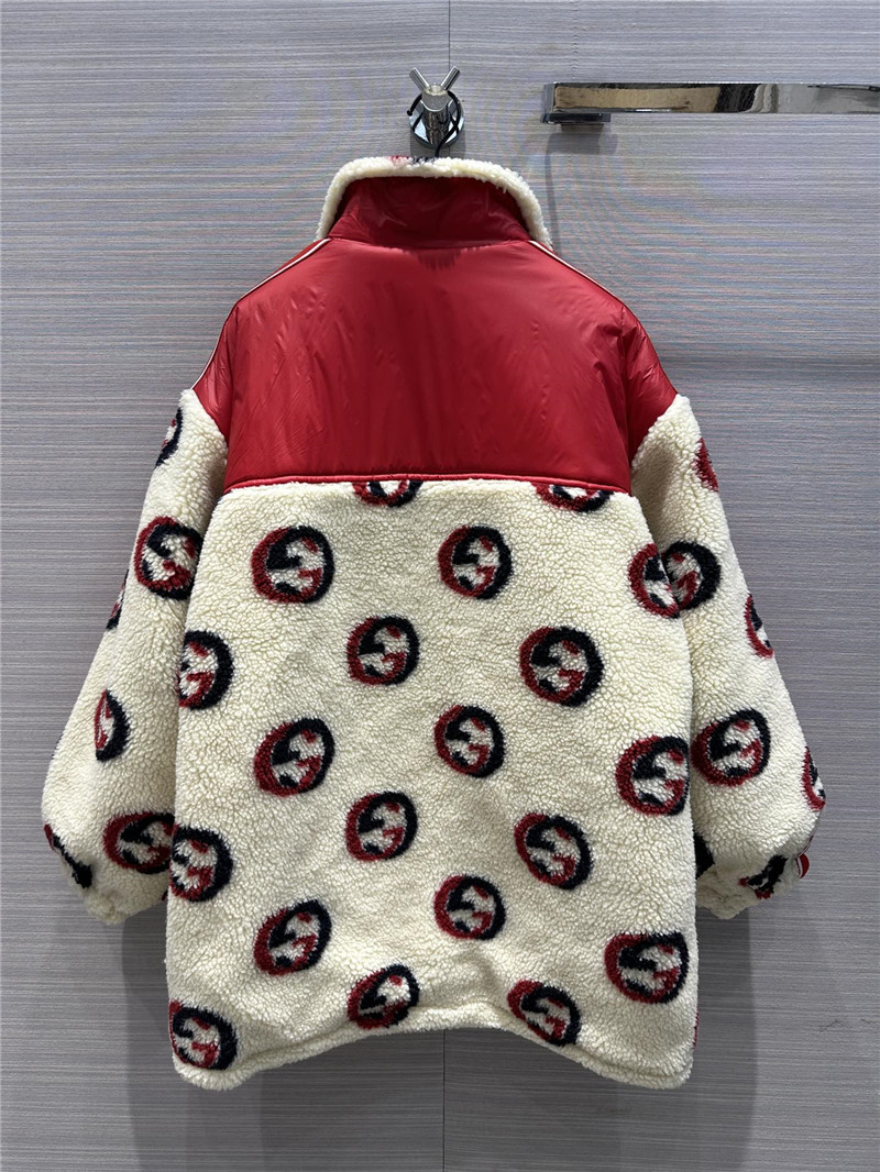 Gvc*1 sherpa zipped puffer jacket