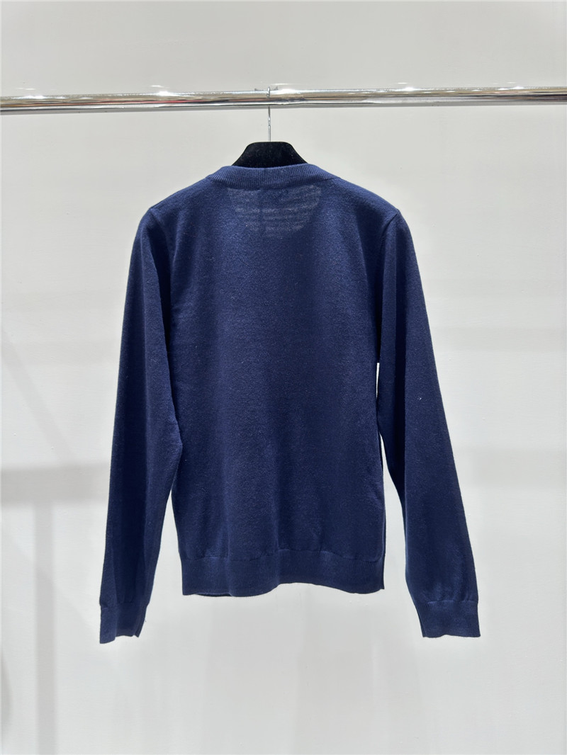 Ch**el christmas knitted sweater in navy