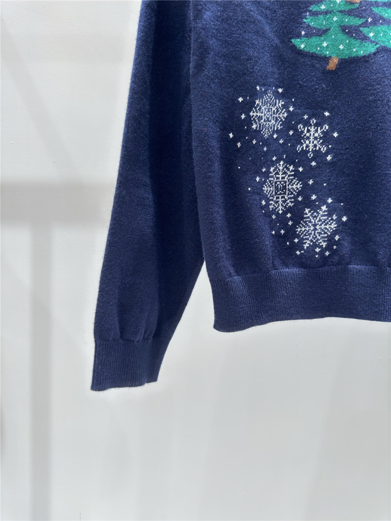 Ch**el christmas knitted sweater in navy