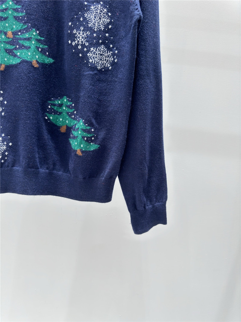 Ch**el christmas knitted sweater in navy