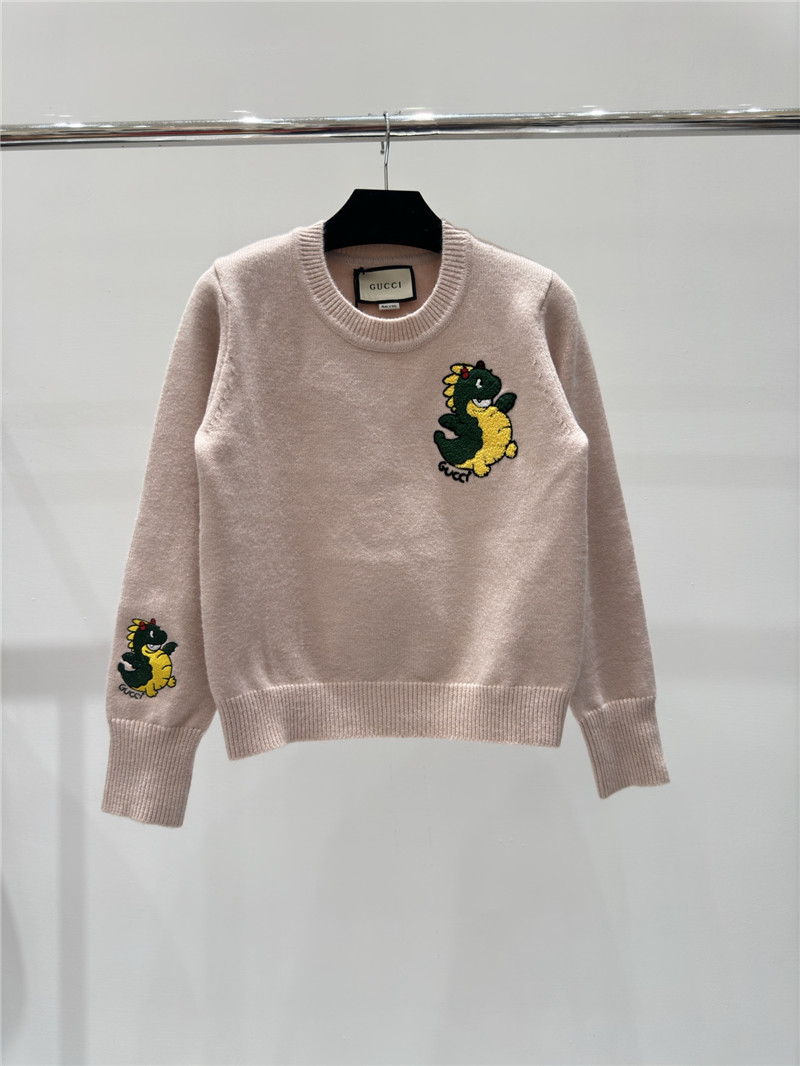 Gvc*1 appliqu¨¦ knitted sweater in beige