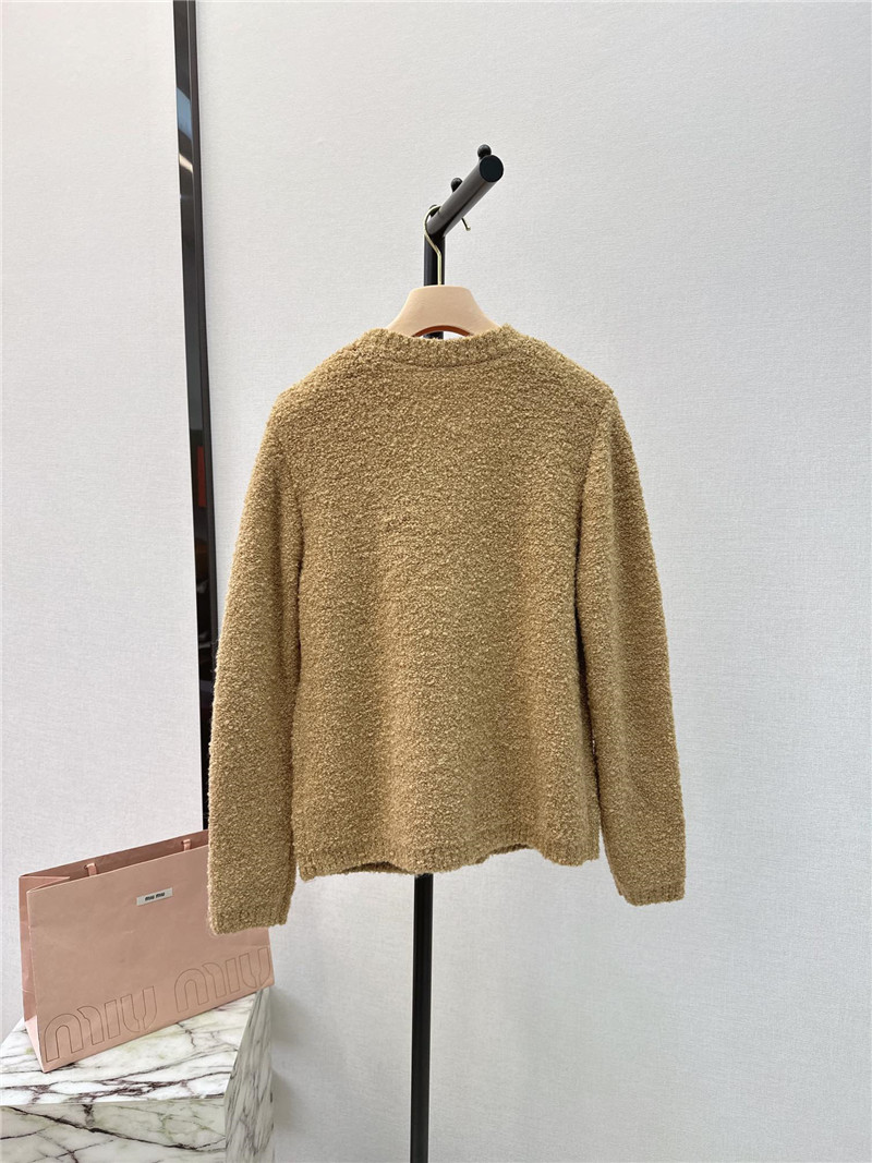 Miu Miu Grainy Knitted Cardigan