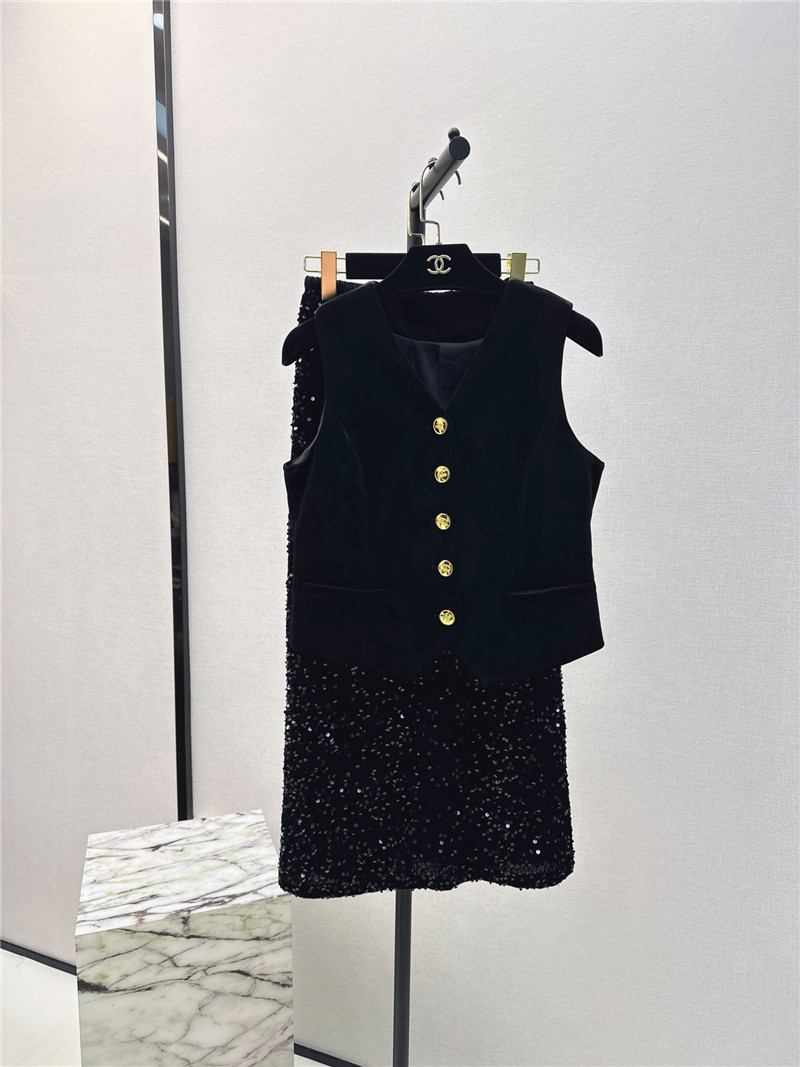 Ch**el new velvet vest jacket