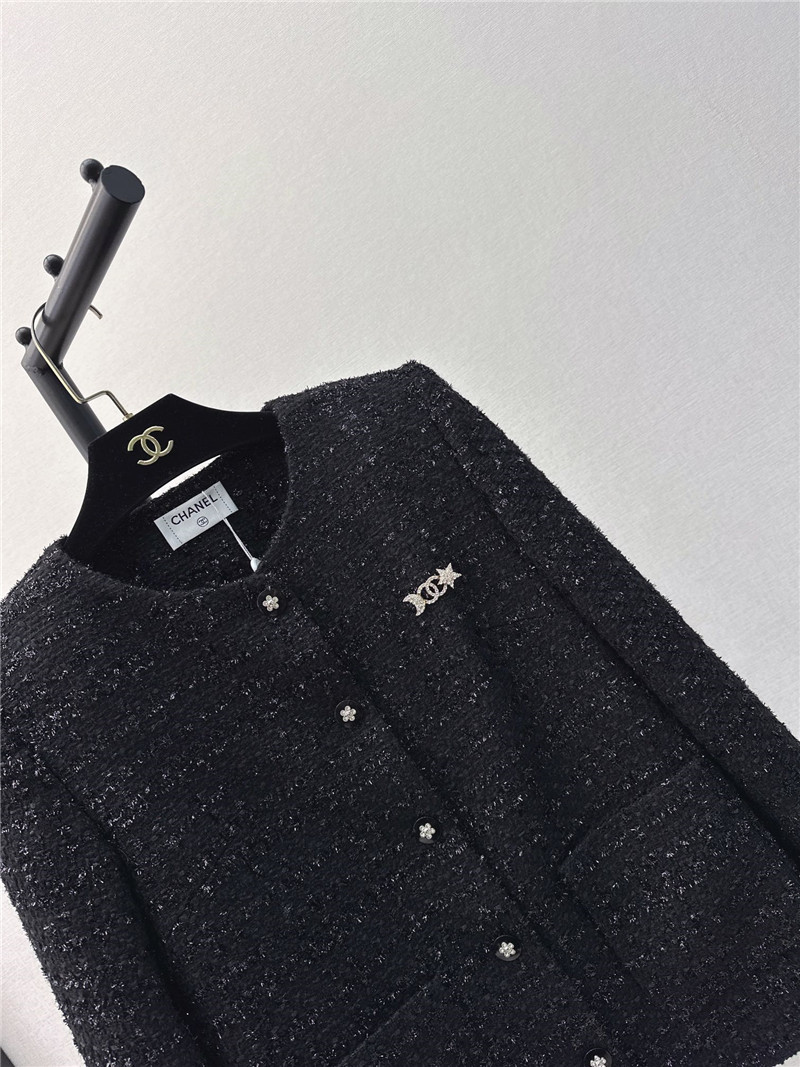 Ch**el new shiny silk woven jacket