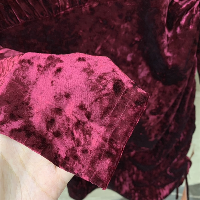 M1um1u micro high collar drawstring waist short dress