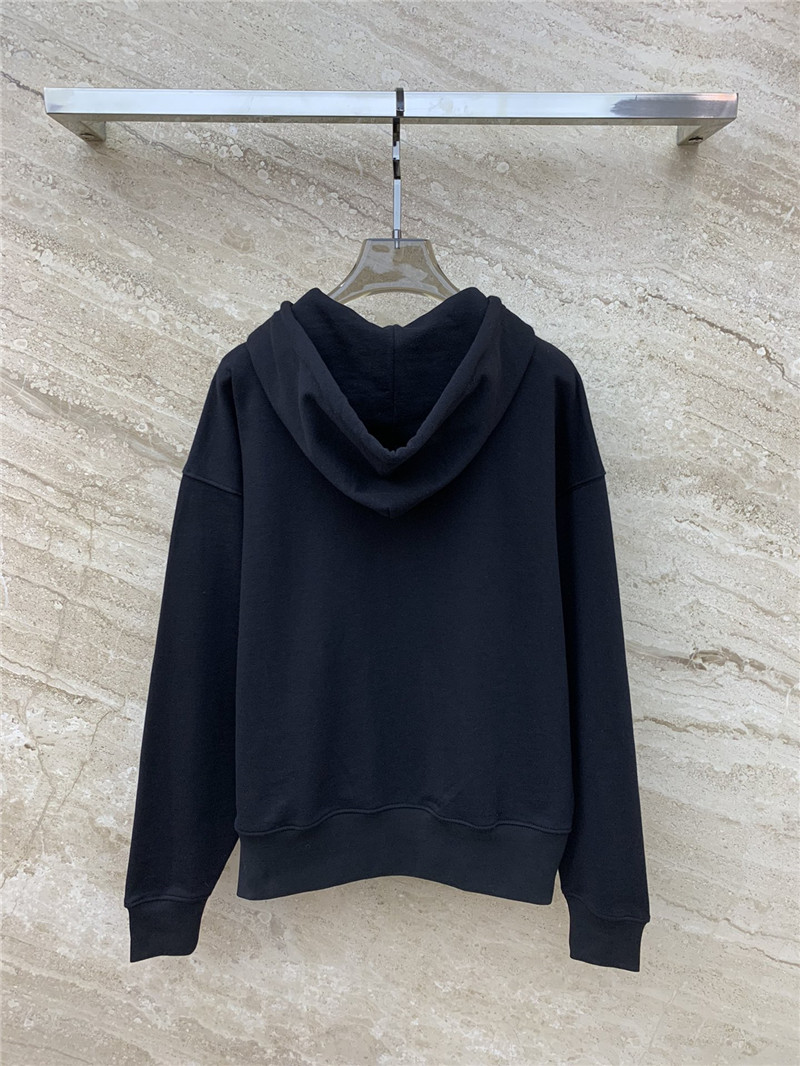 acne studios zipper drawstring hooded sweatshirt jacket