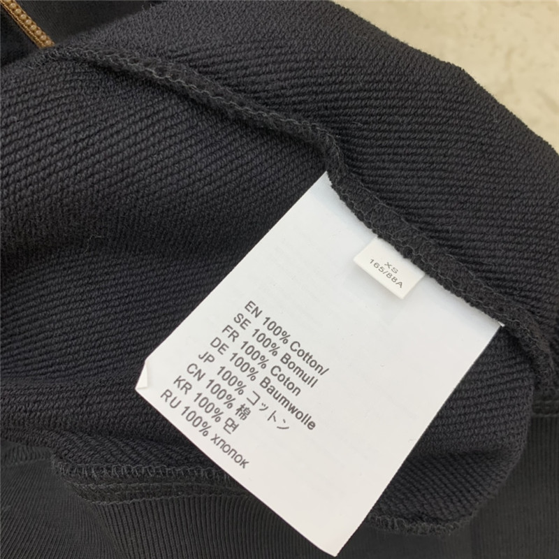 acne studios zipper drawstring hooded sweatshirt jacket