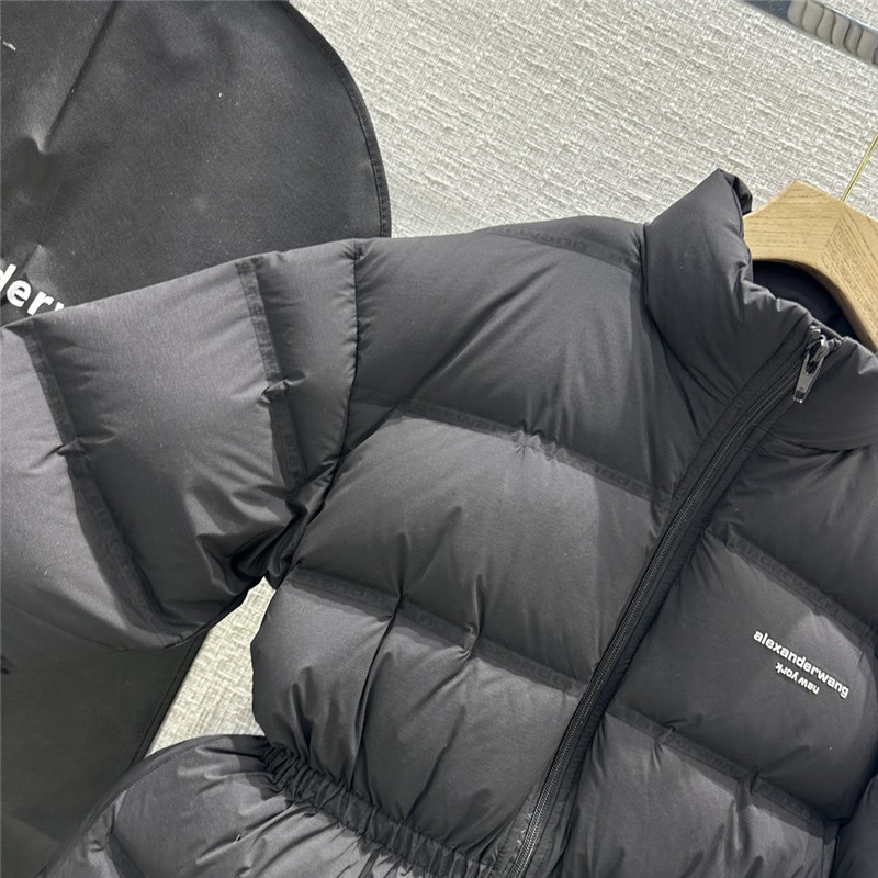 A1exa*der wang medium short black waisted down jacket