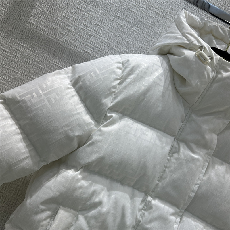 F**di new dark pattern hooded down jacket