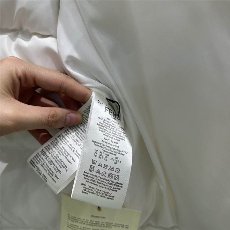 F**di new dark pattern hooded down jacket