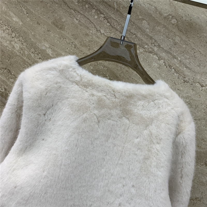 F**di eco-friendly fur all-in-one sheep wool short coat