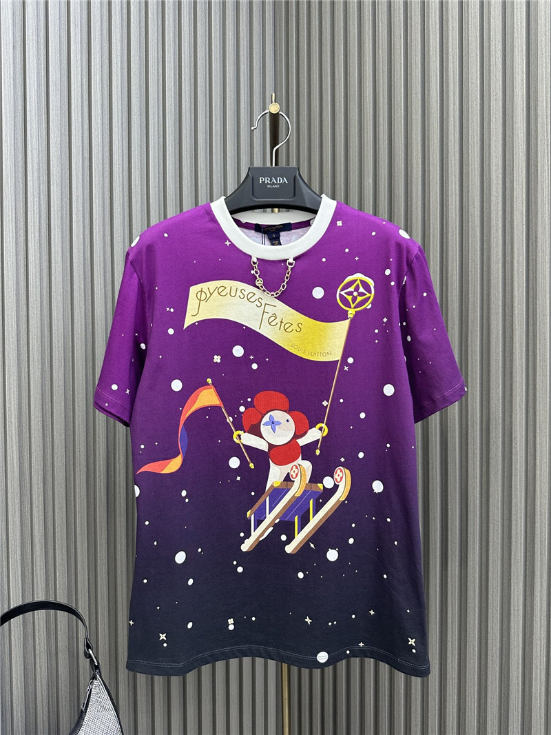 l0vis Vvtt0n lv printed chain round neck t-shirt