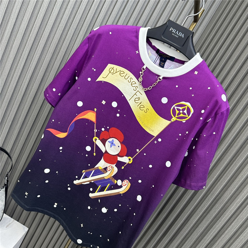 l0vis Vvtt0n lv printed chain round neck t-shirt