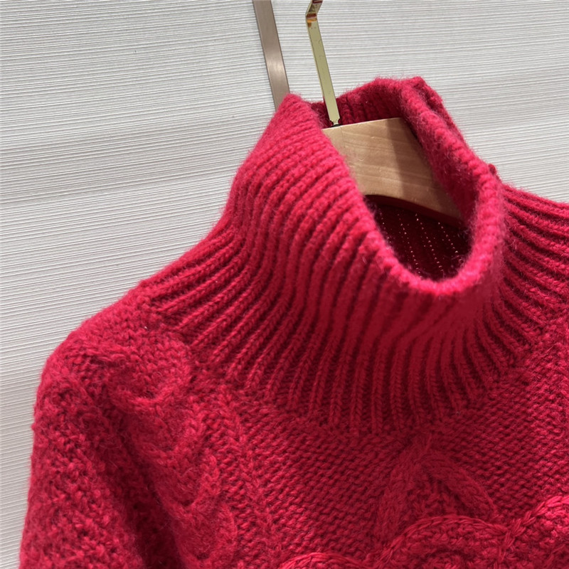 Ce1i*e logo wool turtleneck sweater