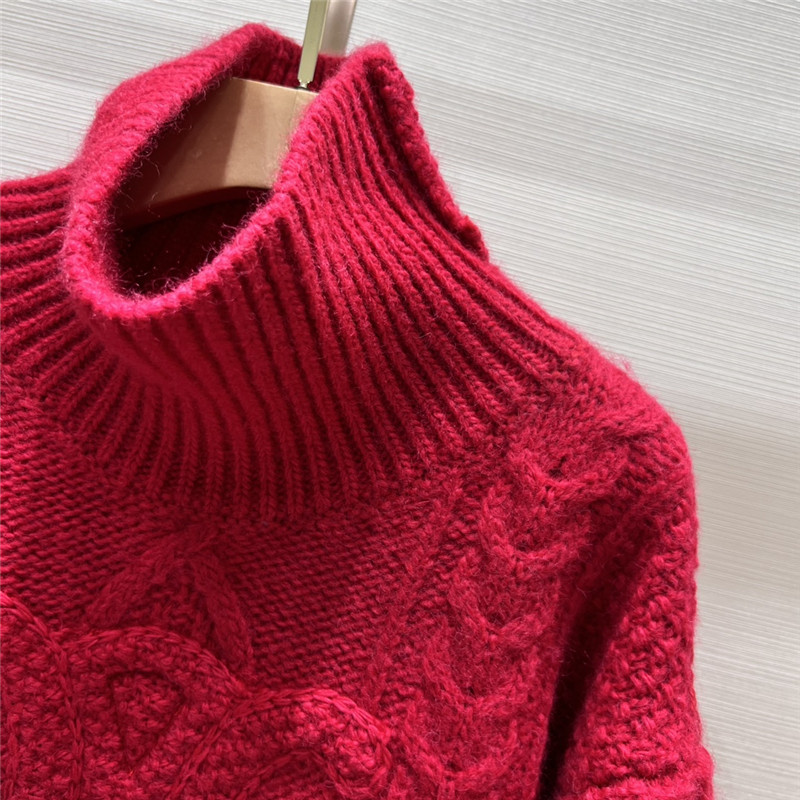 Ce1i*e logo wool turtleneck sweater