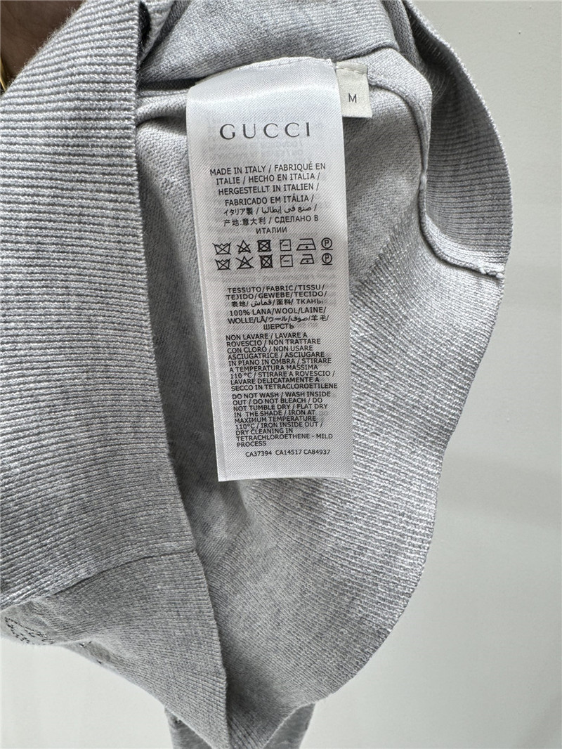 gvc*1 hot D1am0nd logo knitted cardigan grey