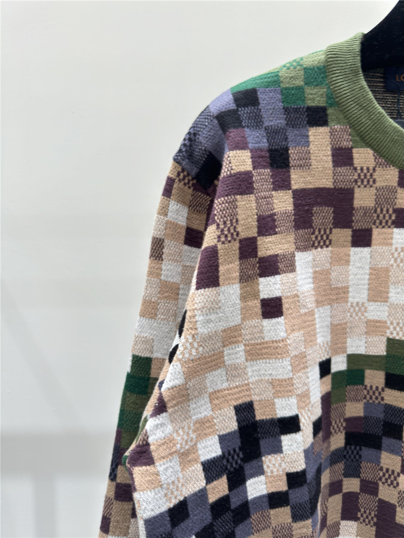 LV Damier Cotton Jacquard Pullover
