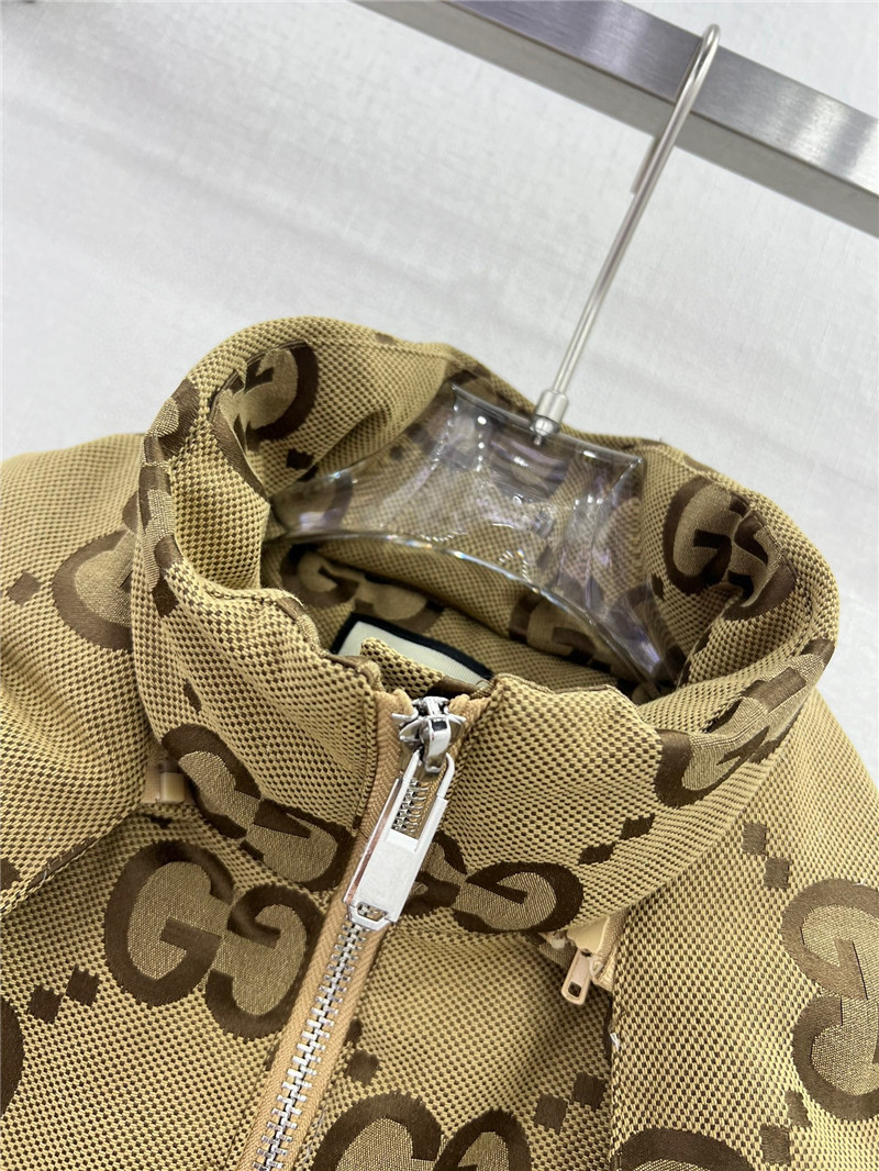 GG Monogram Hooded Down Jacket