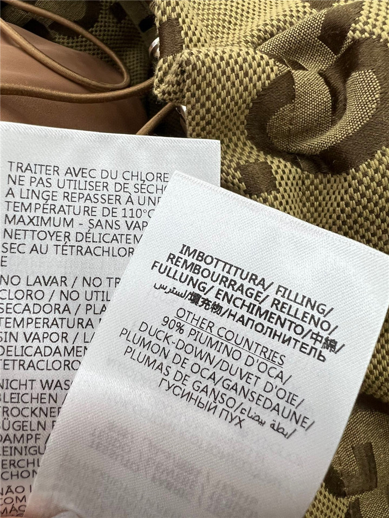 GG Monogram Hooded Down Jacket