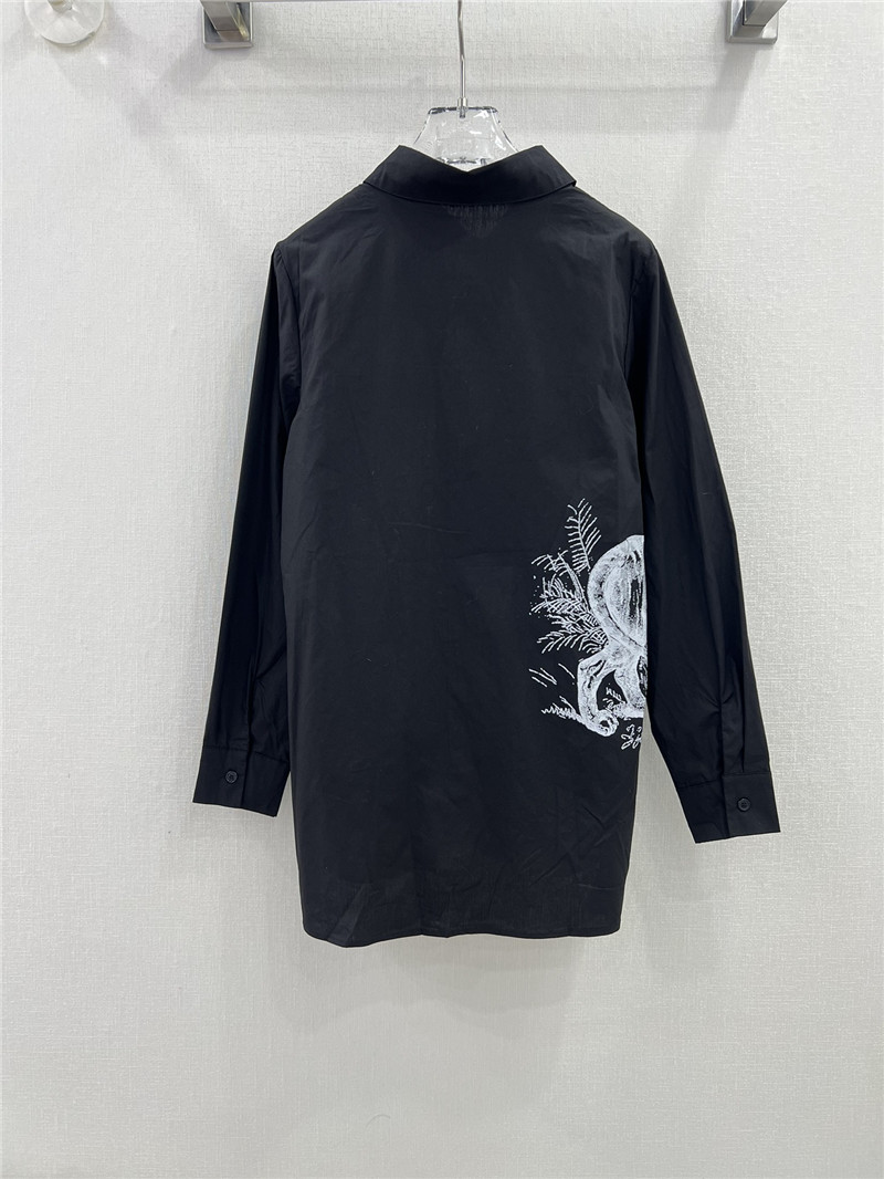 D10r digital print tiger pattern shirt