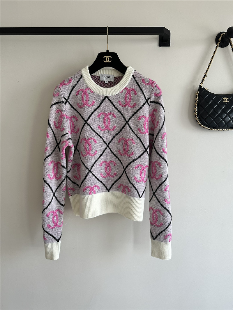 ch**el pink logo D1am0nd sweater
