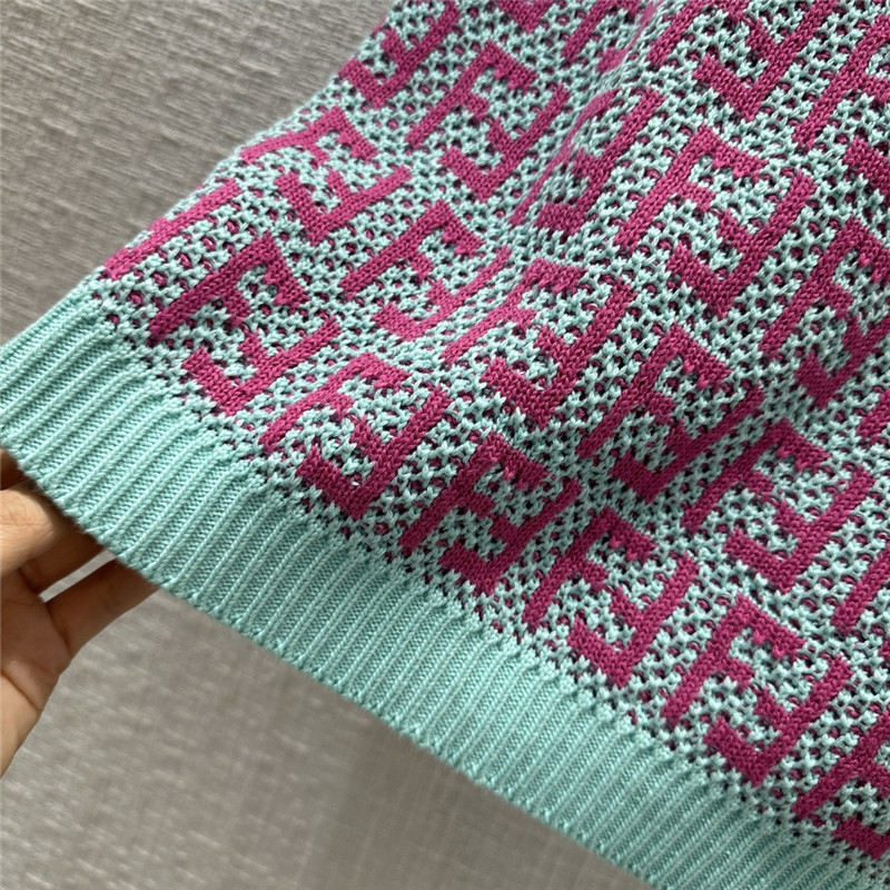 F**di ff presbyopic double-woven jacquard skirt