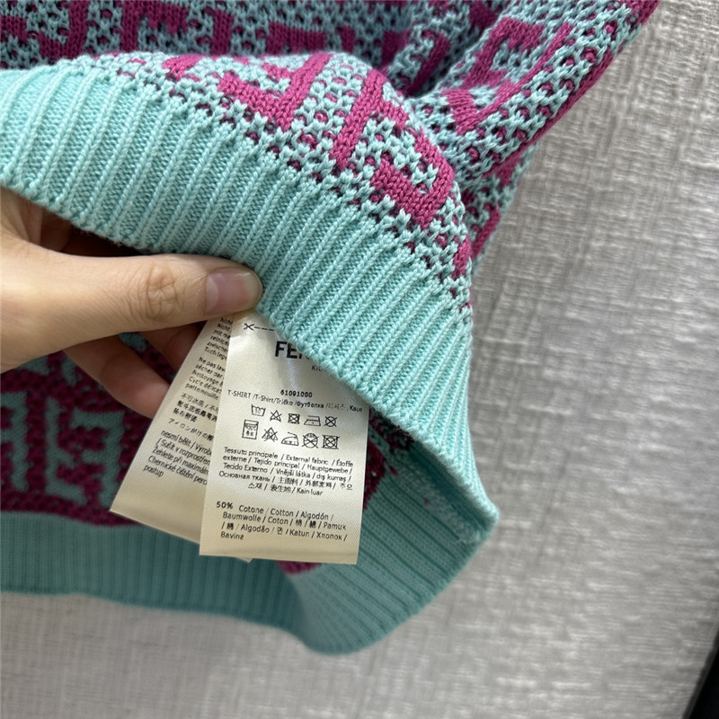 F**di ff presbyopic double-woven jacquard skirt