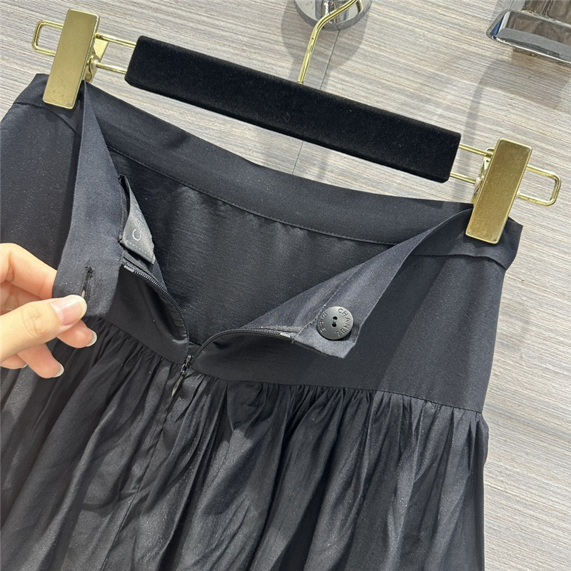 Ch**el elegant girly layered black long skirt