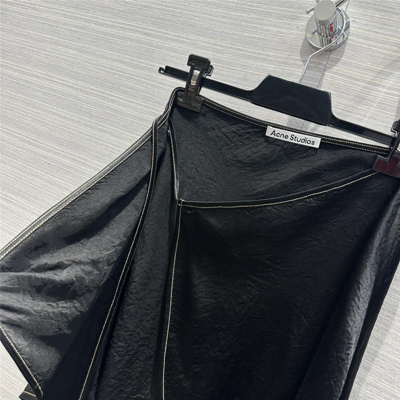 acne studios acetate silk skirt