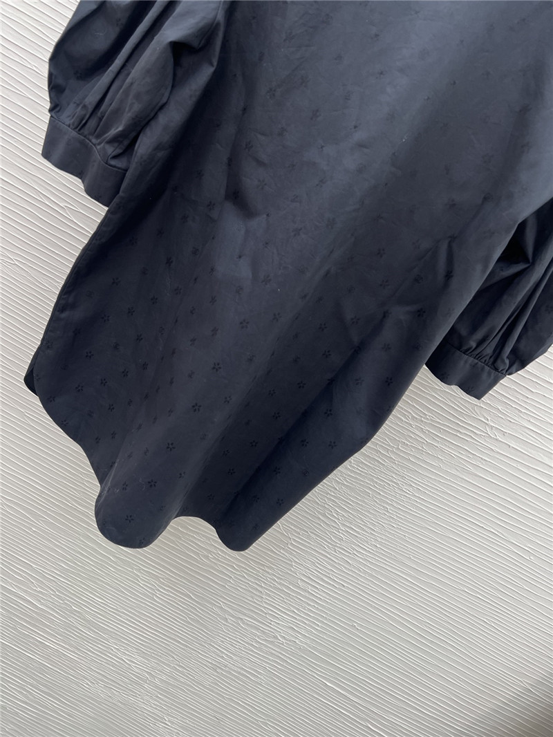 Ch**el early spring jacquard short-sleeved shirt