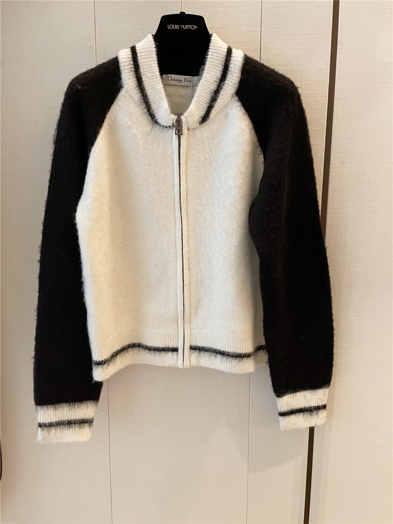 D10r ski zip wool cardigan
