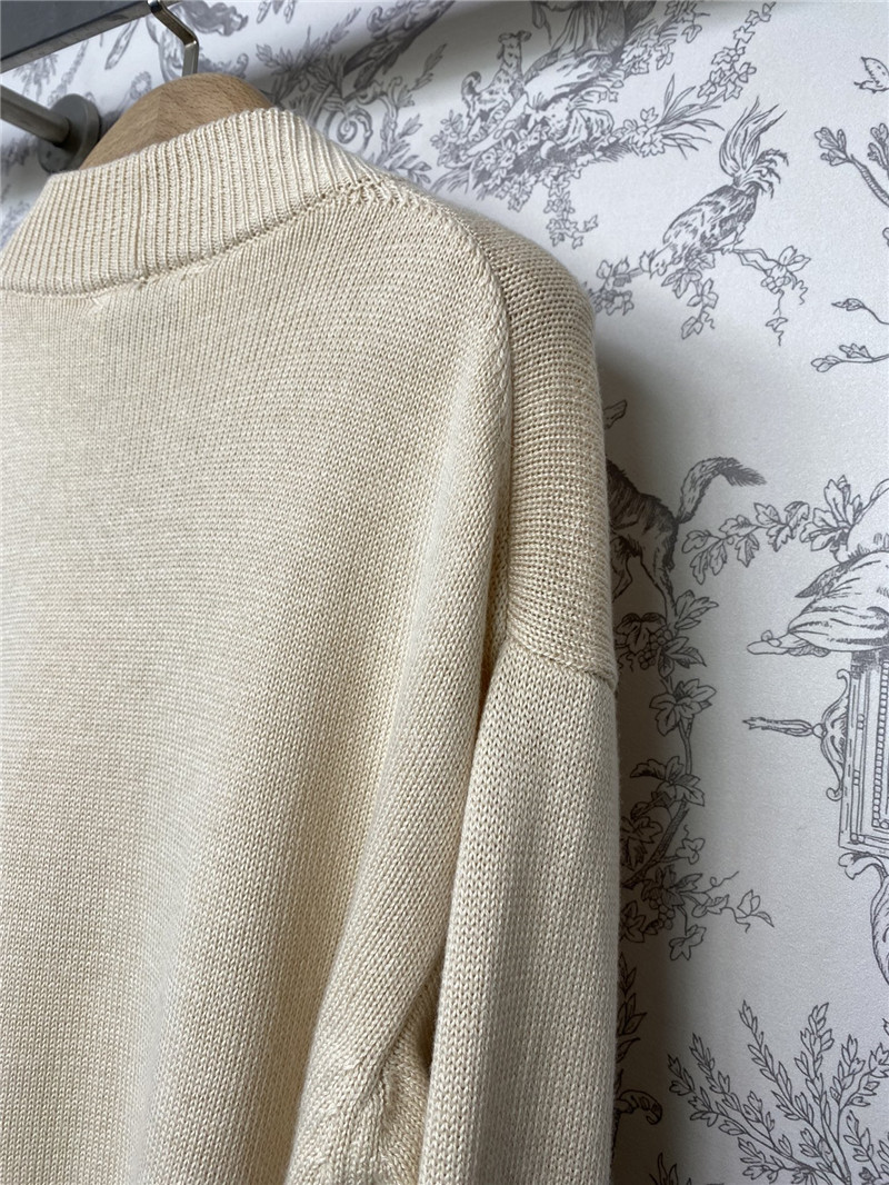 M1um1u new v-neck knitted cardigan