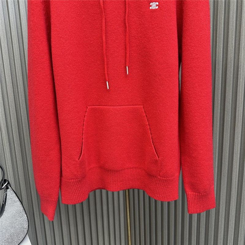 Ce1i*e logo hooded sweatshirt red