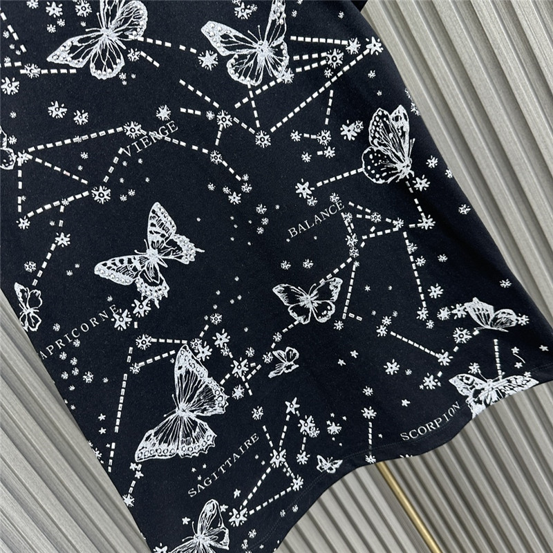 D10r heavy beaded butterfly t-shirt