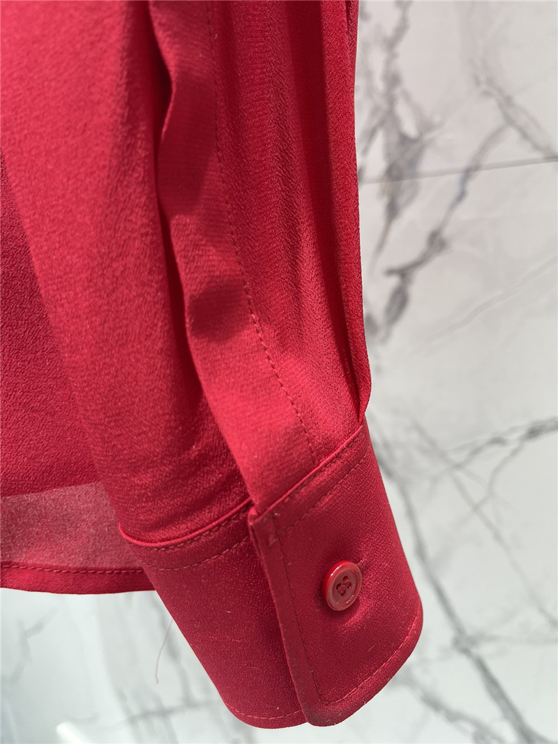 F**di new silk satin striped shirt