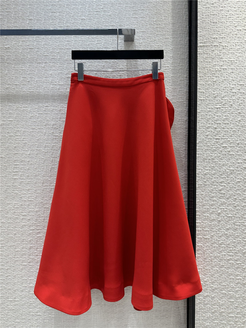 Va1e*ntin0 three-dimensional large flower pocket midi skirt